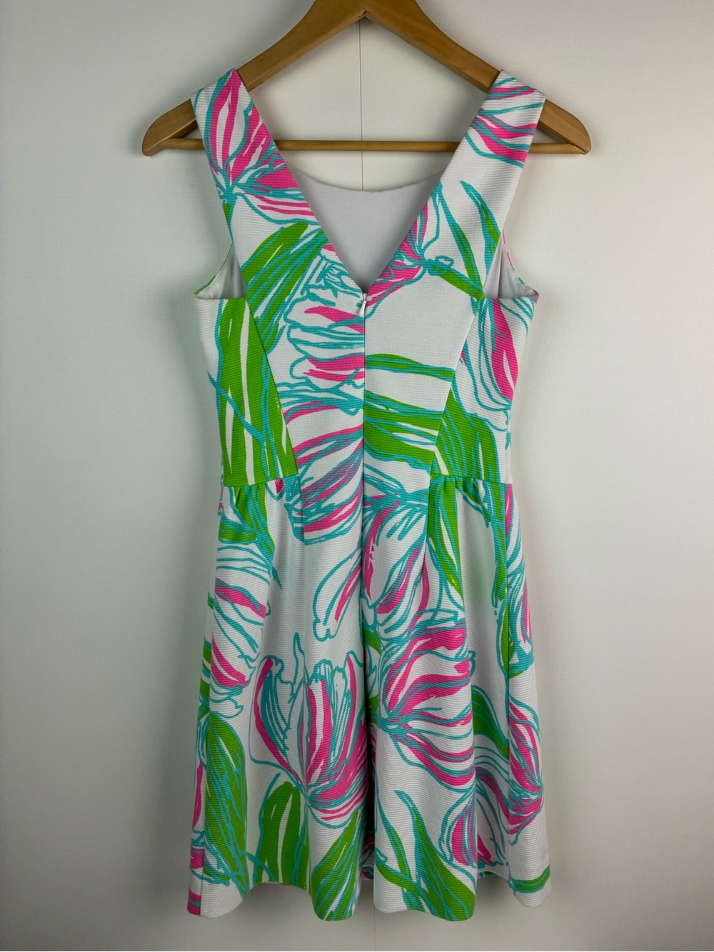 Lilly Pulitzer Bella Resort White Ring The Bellboy Dress Pink Green Casual XS - Picture 3 of 8